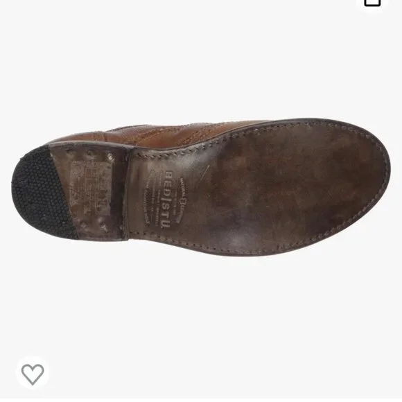 Bed Stu Womens Lita Oxfords Wingtip Leather Loafers Brown Shoes 90s Y2K Size 8